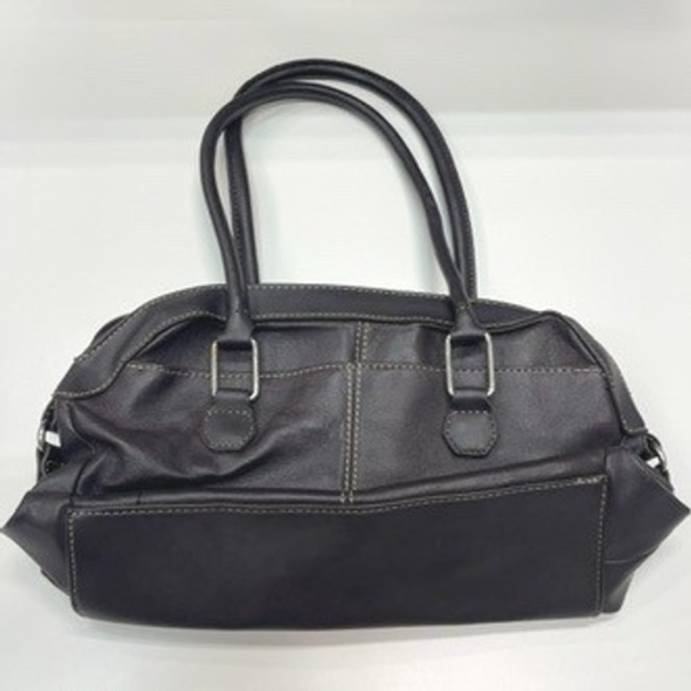 Vintage‎ Hush Puppies Brown Shoulder Bag Satchel with Mirror Stitch Detail - Picture 2 of 7